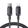 Joyroom Typ-C - Lightning Kabel Multi-Color Serie A14, 480mb/s, 20W, 1,2m, Schwarz (S-CL020A111B)