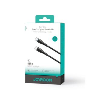Joyroom Type-C - Type-C Kabel Starry Serie, 480mb/s, 60W, 1m, Schwarz (SA32-CC3).