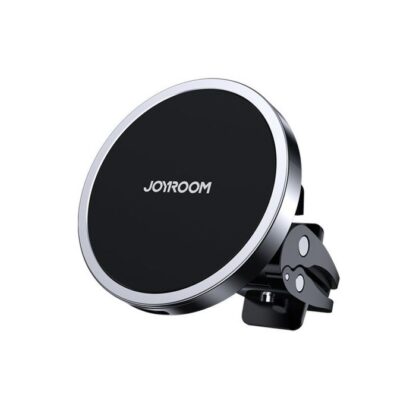 Joyroom Auto-Halterung Kabelloses Ladegerät MagSafe Klammerhalter (Lüftungsschlitz-Version) 4,5-6,7 Zoll, 15W, Schwarz (JR-ZS240-AIR) - Image 2