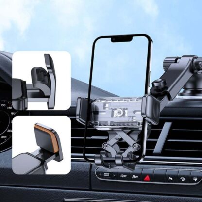 Joyroom Handyhalterung Auto Klemme 360 Grad Drehung (Armaturenbrett-Version) 4,7-6,7 Zoll, Schwarz (JR-ZS283) - Image 4