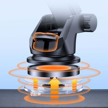 Joyroom Handyhalterung Auto Klemme 360 Grad Drehung (Armaturenbrett-Version) 4,7-6,7 Zoll, Schwarz (JR-ZS283) - Image 8