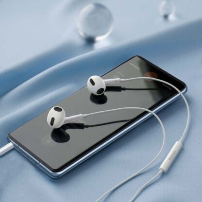 Baseus Kopfhörer Encok H17 In-Ear kabelgebundene Ohrhörer mit 3,5 mm Klinkenstecker kabelgebundene Kopfhörer Weiß (NGCR020002) - Image 10