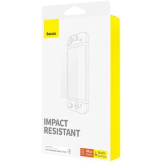 Baseus Crystal Hartglas für Nintendo Switch 2019 mit Montagesatz, Transparent (P6001205K201-00).