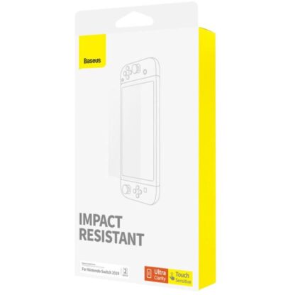 Baseus Crystal Hartglas für Nintendo Switch 2019 mit Montagesatz, Transparent (P6001205K201-00).