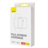 Baseus iWatch 0,2 mm, NanoCrystal Schutzfolie für Apple Watch 4/5/6/SE/SE 2, 44mm (2 Stück) mit Montageset, Transparent (P6001510B201-01).