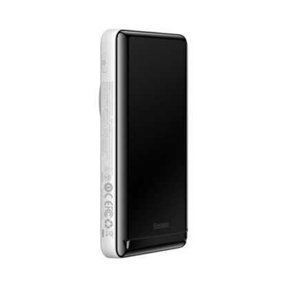 Baseus Powerbank Magnetisches Kabelloses Laden (Mit Xiaobai Typ-C zu Typ-C 60W(20V/3A) 0,5m) MagSafe 15W / PD 20W, 10000 mAh, Weiß (PPCX000202) - Image 5