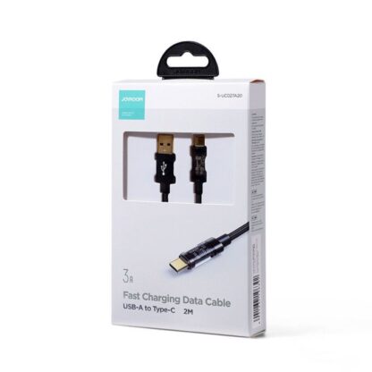 Joyroom USB - Typ-C Datenkabel, 3A, 2m, Schwarz (S-UC027A20)