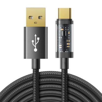 Joyroom USB - Typ-C Datenkabel, 3A, 2m, Schwarz (S-UC027A20) - Image 2