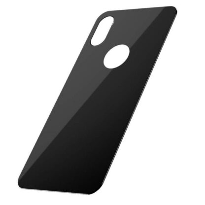 Baseus iPhone Xs 0,3 mm Vollabdeckung gebogenes T-Glas Rückseiten-Schutz Schwarz (SGAPIPH58-BM01) - Image 3