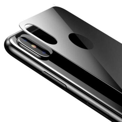 Baseus iPhone Xs 0,3 mm Vollabdeckung gebogenes T-Glas Rückseiten-Schutz Schwarz (SGAPIPH58-BM01) - Image 5