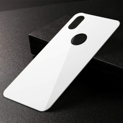 Baseus iPhone Xs 0,3 mm Vollabdeckung gebogenes T-Glas Rückseitenprotektor Weiß (SGAPIPH58-BM02) - Image 8