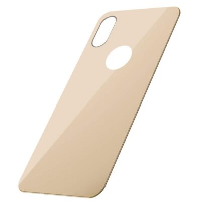 Baseus iPhone Xs 0,3 mm Vollflächige gebogene T-Glas-Rückenschutz Gold (SGAPIPH58-BM0V) - Image 3