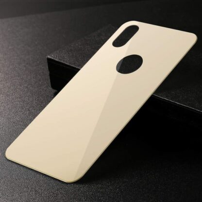 Baseus iPhone Xs 0,3 mm Vollflächige gebogene T-Glas-Rückenschutz Gold (SGAPIPH58-BM0V) - Image 7