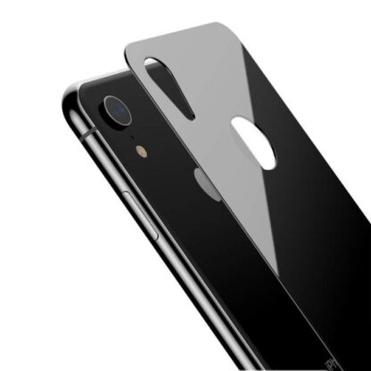 Baseus iPhone Xr 0,3 mm Vollabdeckung gebogenes T-Glas Rückseitenfolie Schwarz (SGAPIPH61-BM01) - Image 6