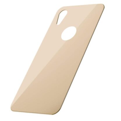 Baseus iPhone Xr 0,3 mm Vollständige Abdeckung gebogenes T-Glas Rückenschutz Gold (SGAPIPH61-BM0V). - Image 3