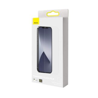 Baseus iPhone 12 Pro Max 0,3 mm Vollglas Panzerglas (2 Stück) Weiß (SGAPIPH67N-LS02)