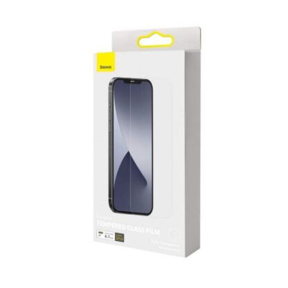 Baseus iPhone 12 Pro Max 0,3 mm Vollglas Panzerglas (2 Stück) Weiß (SGAPIPH67N-LS02)