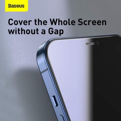 Baseus iPhone 12 Pro Max 0,3 mm Vollglas Panzerglas (2 Stück) Weiß (SGAPIPH67N-LS02) - Image 6