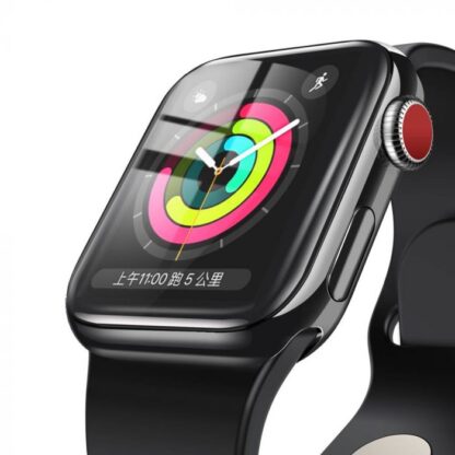 Baseus iWatch 0,2 mm Vollbild gewölbter T-Glas Soft Displayschutz 42mm, Schwarz (SGAPWA4-F01). - Image 3