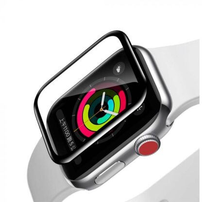 Baseus iWatch 0,2 mm Vollbild gewölbter T-Glas Soft Displayschutz 42mm, Schwarz (SGAPWA4-F01). - Image 4