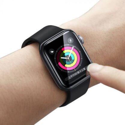 Baseus iWatch 0,2 mm Vollbild gewölbter T-Glas Soft Displayschutz 42mm, Schwarz (SGAPWA4-F01). - Image 7