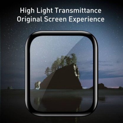 Baseus iWatch 0,2 mm Vollbild gewölbter T-Glas Soft Displayschutz 42mm, Schwarz (SGAPWA4-F01). - Image 13