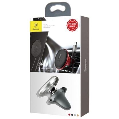 Baseus Auto-Halterung Magnetische Auto-Lüftungsschlitz-Handyhalterung, Weiß (SUGX020012)