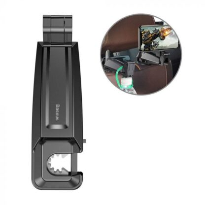 Baseus Autohalterung Kopfstützen-Handyhalterung für 4,0-6,5 Zoll schwarz (SUHZ-A01). - Image 4