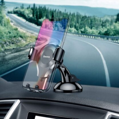 Baseus Auto Handyhalterung Osculum Typ Gravity Schwarz (SUYL-XP01) - Image 4