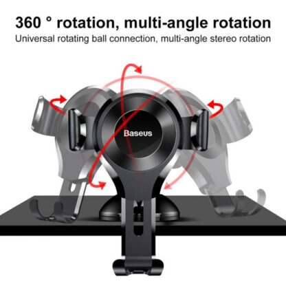 Baseus Auto Handyhalterung Osculum Typ Gravity Schwarz (SUYL-XP01) - Image 8