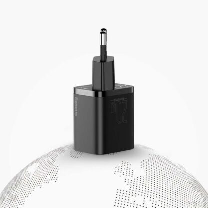 Baseus Reiseladegerät-Set Super Si 1C QC (mit Simple Wisdom Kabel Typ-C zu Lightning 1m) 20W EU Weiß (TZCCSUP-B02) - Image 10