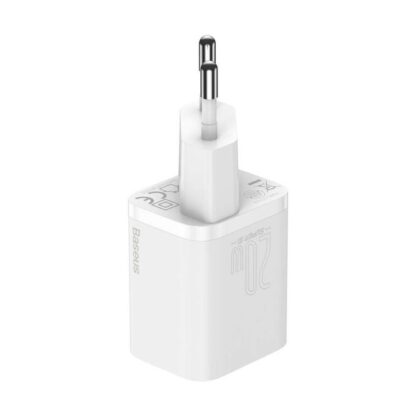 Baseus Reiseladegerät-Set Super Si 1C QC (mit Simple Wisdom Kabel Typ-C zu Lightning 1m) 20W EU Weiß (TZCCSUP-B02) - Image 12