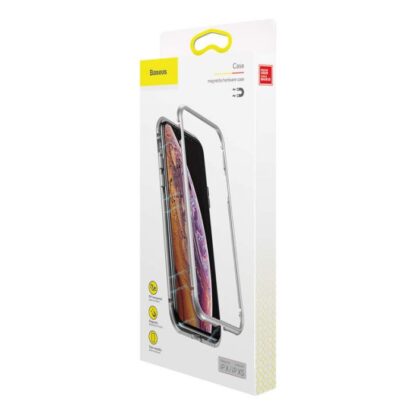 Baseus iPhone Xs Hülle Magnetit-Hardware Silber (WIAPIPH58-CS0S)
