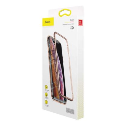 Baseus iPhone Xs Hülle Magnetit-Hardware Gold (WIAPIPH58-CS0V)