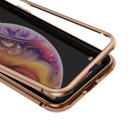 Baseus iPhone Xs Hülle Magnetit-Hardware Gold (WIAPIPH58-CS0V) - Image 5
