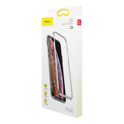 Baseus iPhone Xs Max Hülle Magnetit-Hardware Silber (WIAPIPH65-CS0S)