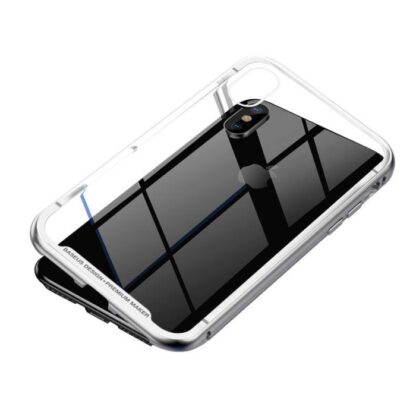Baseus iPhone Xs Max Hülle Magnetit-Hardware Silber (WIAPIPH65-CS0S) - Image 2