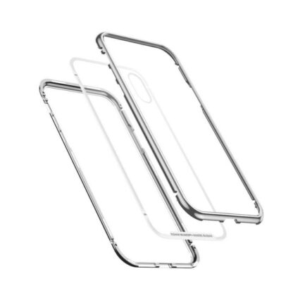 Baseus iPhone Xs Max Hülle Magnetit-Hardware Silber (WIAPIPH65-CS0S) - Image 4