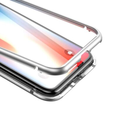 Baseus iPhone Xs Max Hülle Magnetit-Hardware Silber (WIAPIPH65-CS0S) - Image 5