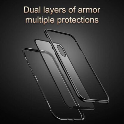 Baseus iPhone Xs Max Hülle Magnetit-Hardware Silber (WIAPIPH65-CS0S) - Image 6
