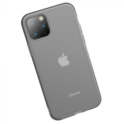 Baseus iPhone 11 Pro Max Hülle Jelly Flüssiges Silikagel Schutz Transparent Schwarz (WIAPIPH65S-GD01) - Image 5