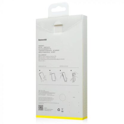 Baseus iPhone 11 Pro Max Hülle Jelly Flüssiges Silikagel Schutz Transparent Schwarz (WIAPIPH65S-GD01) - Image 6