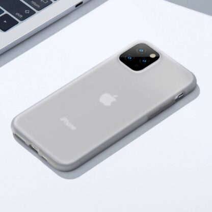 Baseus iPhone 11 Pro Max Hülle Jelly Flüssiges Silikagel Schutz Transparent Schwarz (WIAPIPH65S-GD01) - Image 7