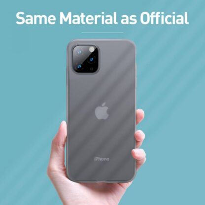 Baseus iPhone 11 Pro Max Hülle Jelly Flüssiges Silikagel Schutz Transparent Schwarz (WIAPIPH65S-GD01) - Image 10