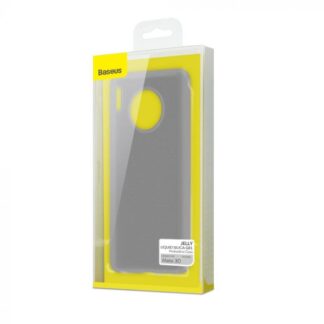 Baseus Huawei Mate 30 Hülle Jelly Flüssiges Silikagel Transparent Schwarz (WIHWMATE30-GD01)