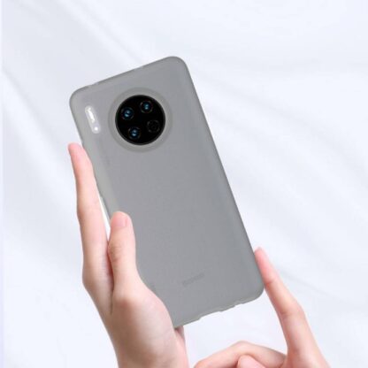 Baseus Huawei Mate 30 Hülle Jelly Flüssiges Silikagel Transparent Schwarz (WIHWMATE30-GD01) - Image 7
