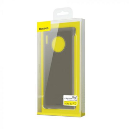 Baseus Huawei Mate 30 Pro Hülle Jelly Liquid Silica Gel Transparent Schwarz (WIHWMATE30P-GD01)