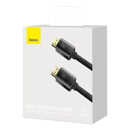 Baseus Videokabel High Definition Serie HDMI2.1, HDMI 8K, 2.0 4K, 60 Hz, 1m, Schwarz (WKGQ000001)