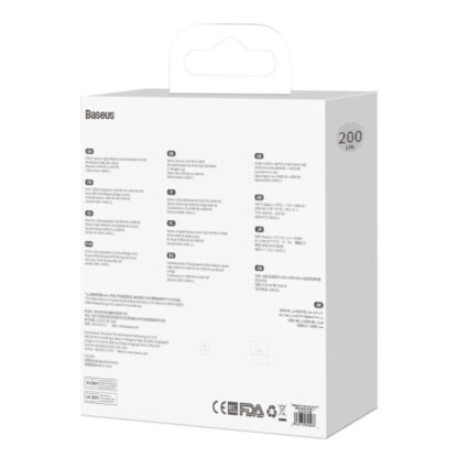 Baseus Videokabel High Definition Serie HDMI2.1, HDMI 8K, 2.0 4K, 60 Hz, 1m, Schwarz (WKGQ000001) - Image 2