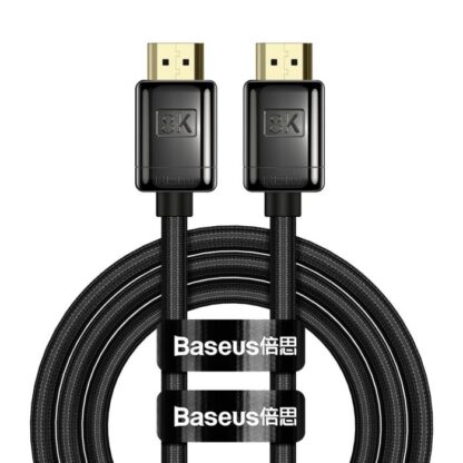 Baseus Videokabel High Definition Serie HDMI2.1, HDMI 8K, 2.0 4K, 60 Hz, 1m, Schwarz (WKGQ000001) - Image 3